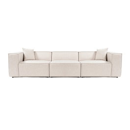 Atelier Del Sofa Sofá de 3 Plazas Lora - Marrón Claro | 303x108x65 cm